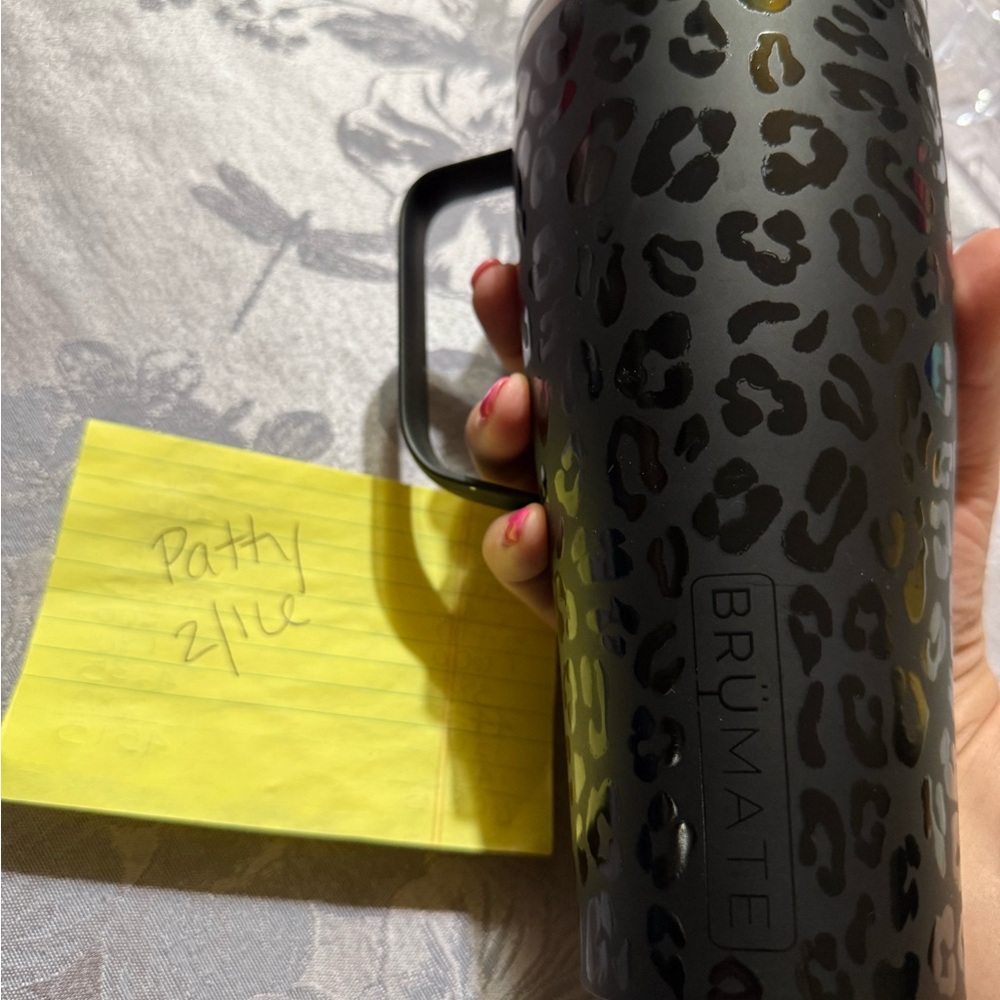 BrüMate Black Onyx Leopard Print Tumbler